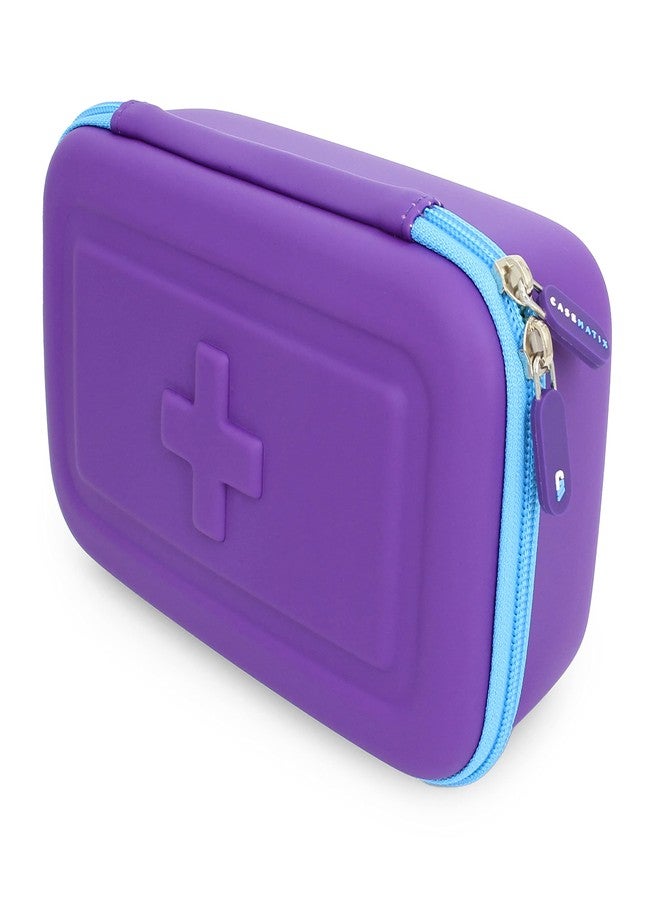 CASEMATIX Asthma Inhaler Case For Travel Fits Asthma Inhaler Spacer With Mask Attached, Inhaler Holder and Additional Accessories Used With Spacer For Inhaler, Includes Purple Asthma Case Only - Image 2